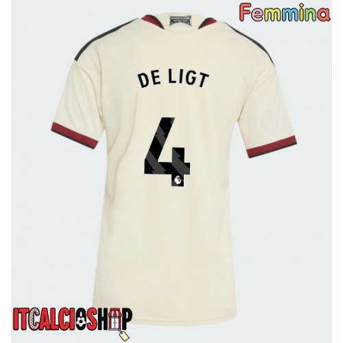 Manchester United Matthijs de Ligt #4 Terza Maglia Femmina 2026-27 Manica Corta